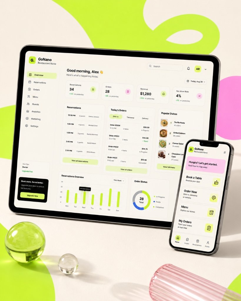 Restaurant Nano Tablet App