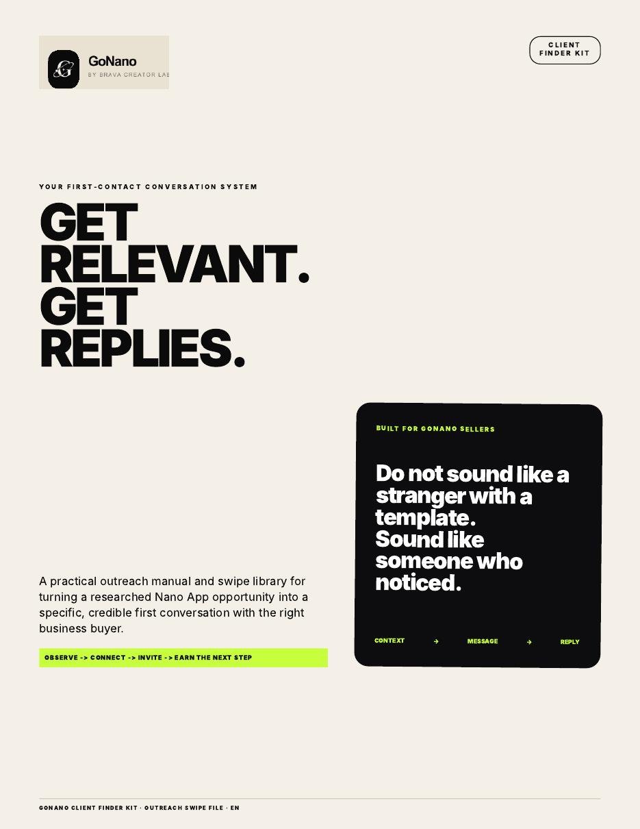 Outreach Swipe File