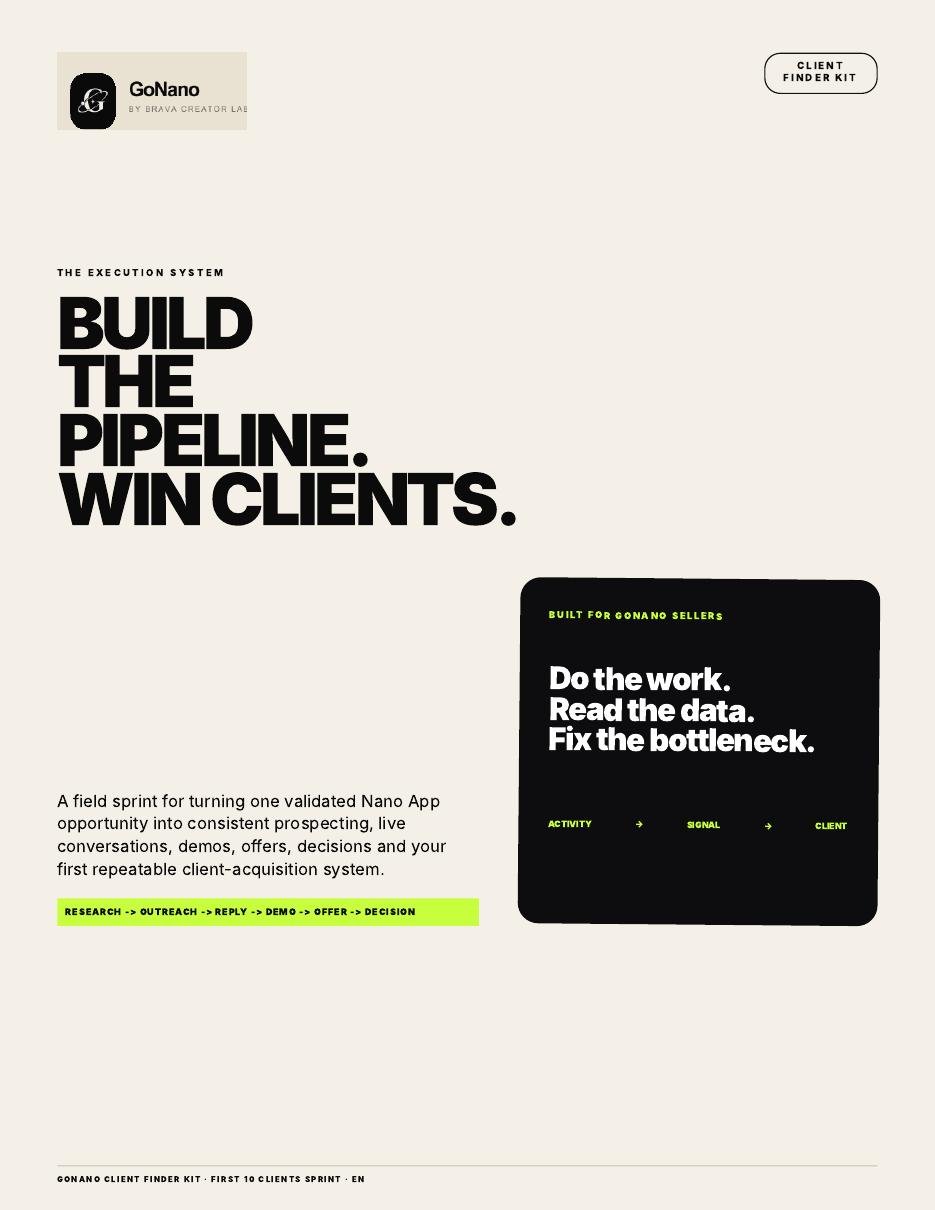 First 10 Clients Sprint