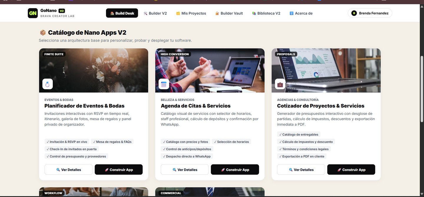 GoNano Nano App catalog