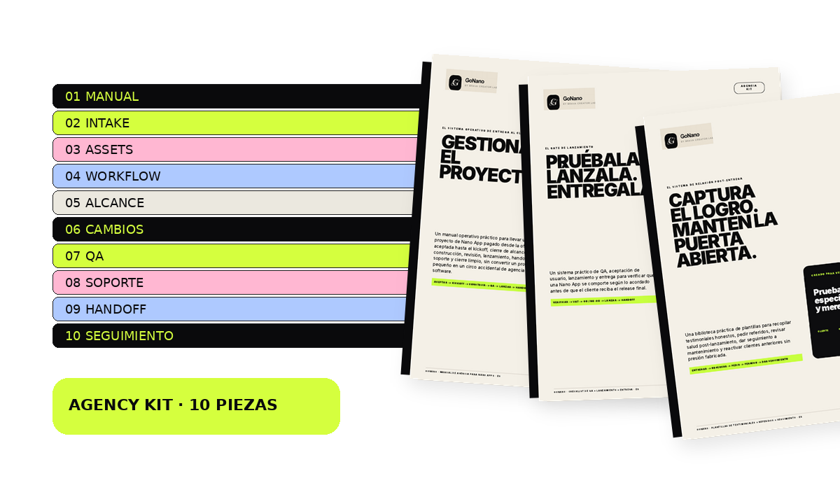 Bundle de diez piezas de Agency Kit