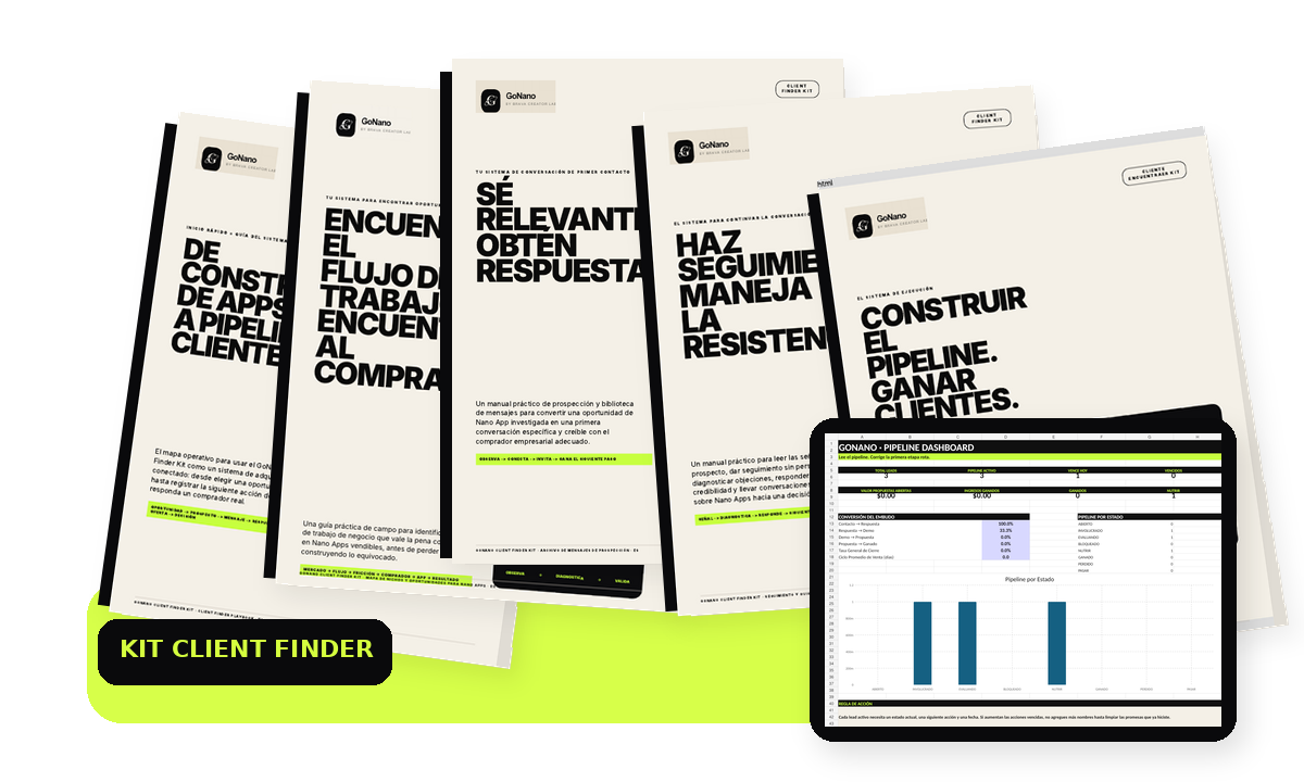 Manuales y Lead Tracker del Client Finder Kit